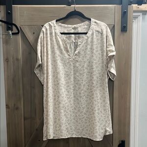 Floral Beige Women's Top